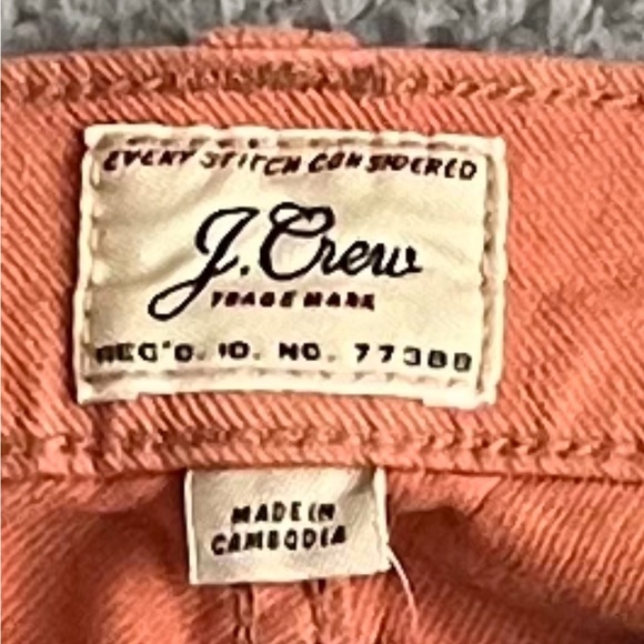 J. Crew 484 Slim-fit garment-dyed five-pocket pant Dusty Orange Sz 32x32 & 34x32 - Picture 9 of 12